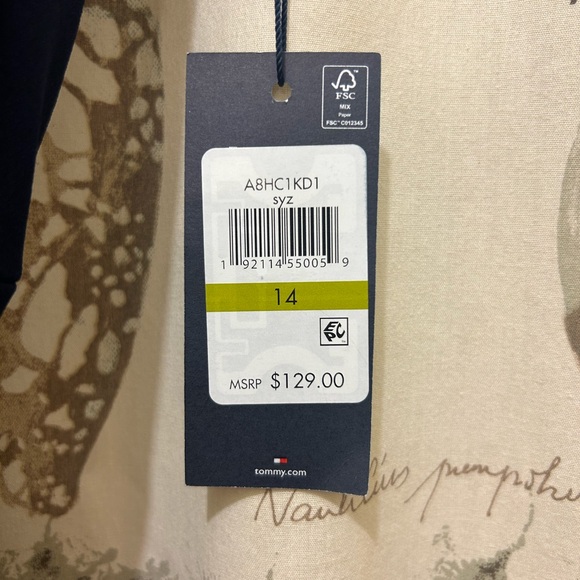 NWT Tommy Hilfiger Navy Jumpsuit Sz 14 - Picture 2 of 8